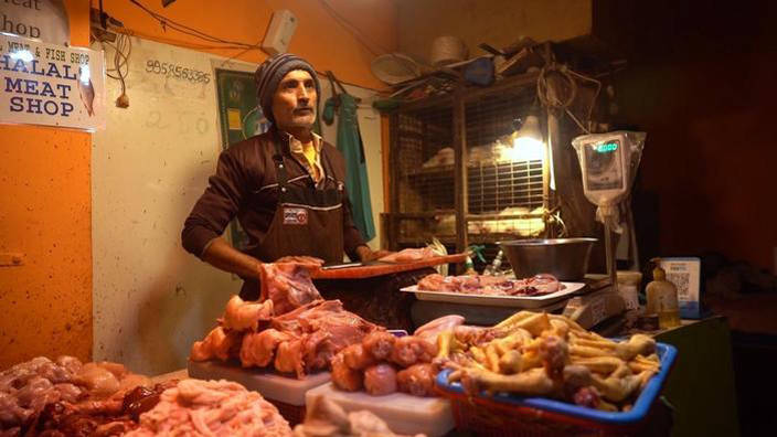 En Inde, les consommateurs de viande pris pour